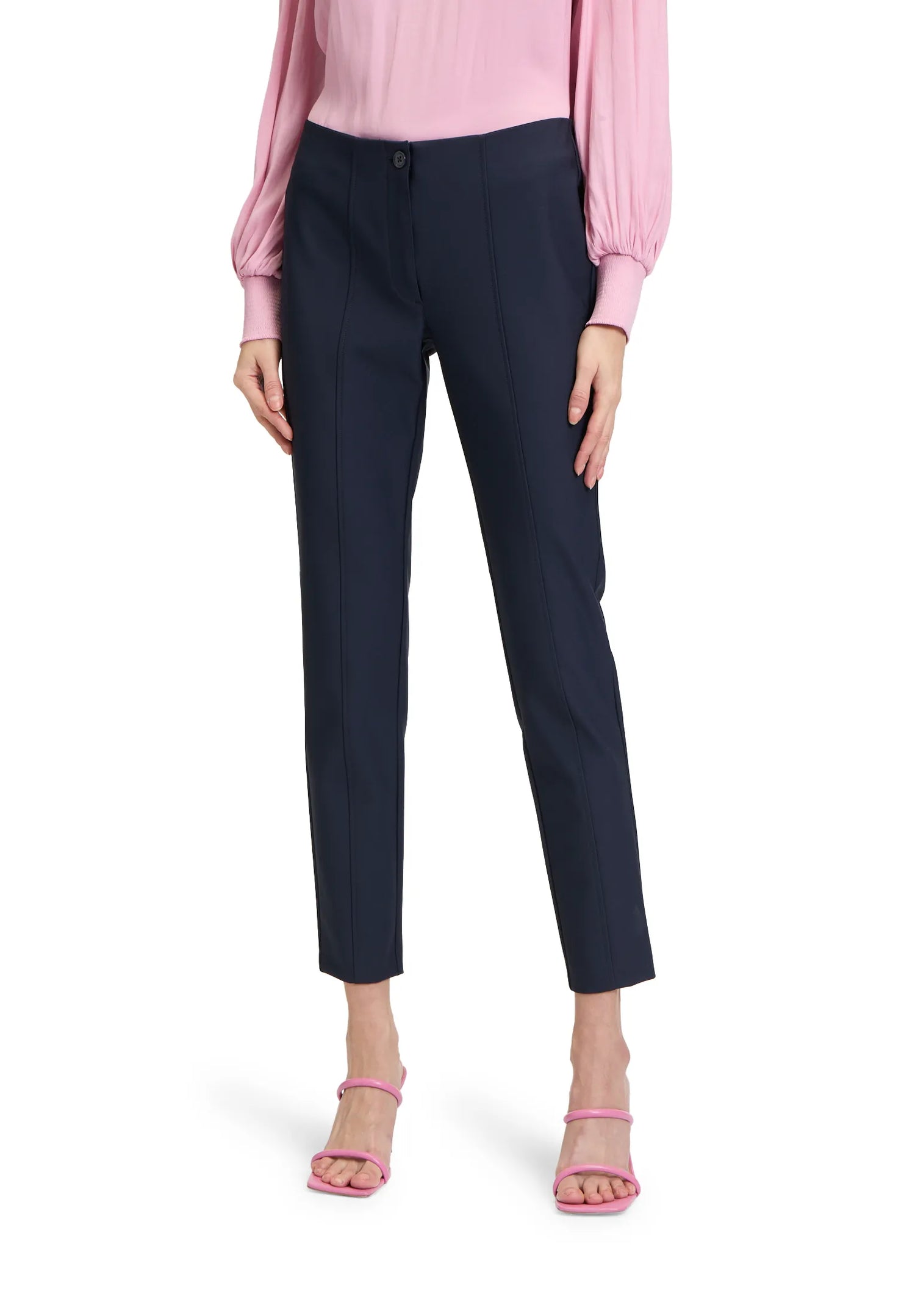Betty Barclay Dark Sky Women Slim Fit Business Trousers SKU: 6812-2150_8345 Image 02