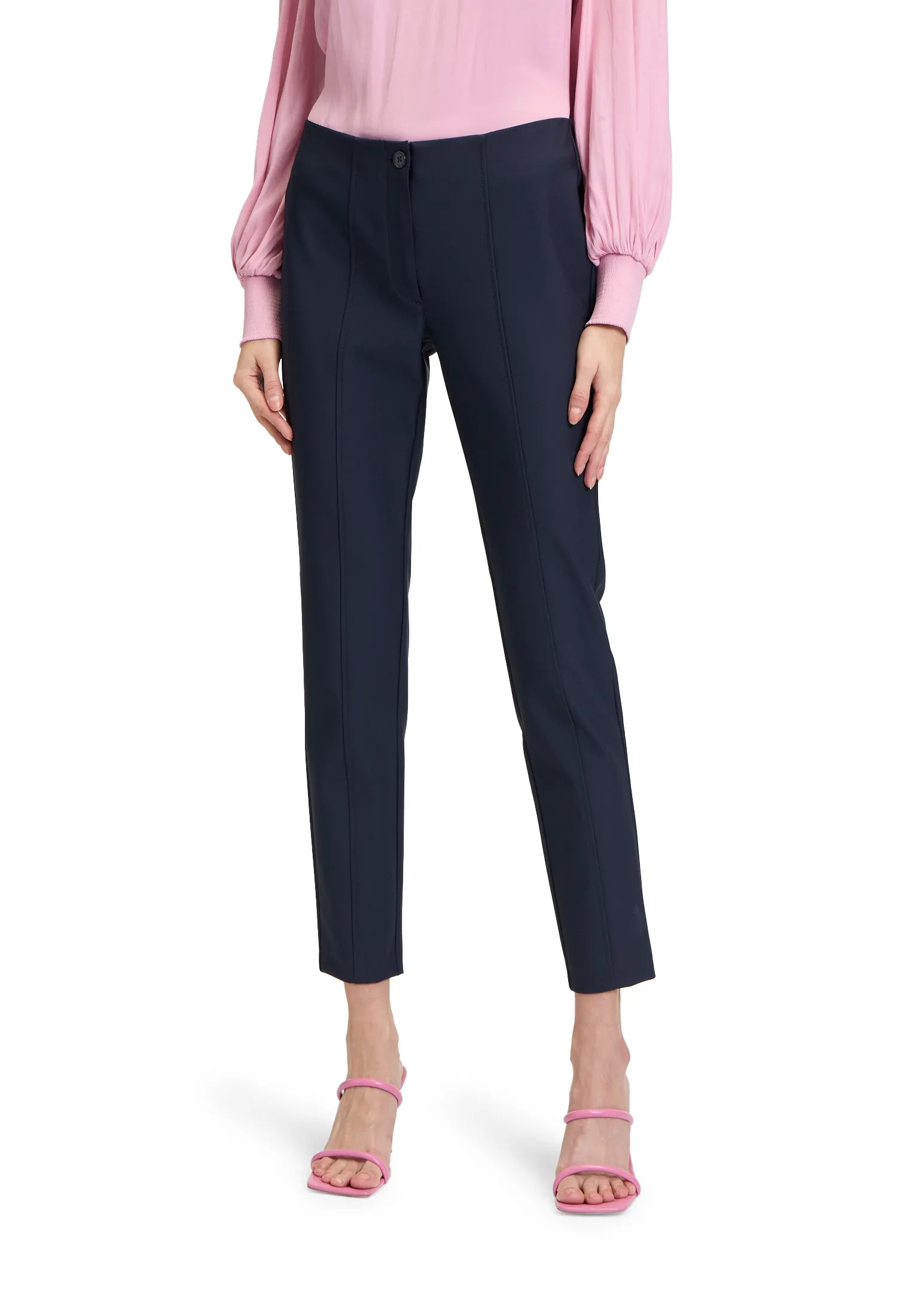 Betty Barclay Dark Sky Women Slim Fit Business Trousers SKU: 6812-2150_8345 Image 02