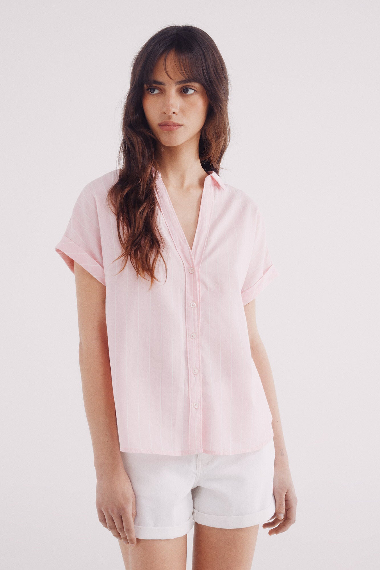 Springfield_Pink_Short Sleeve Oxford Shirt_6812685_71_01