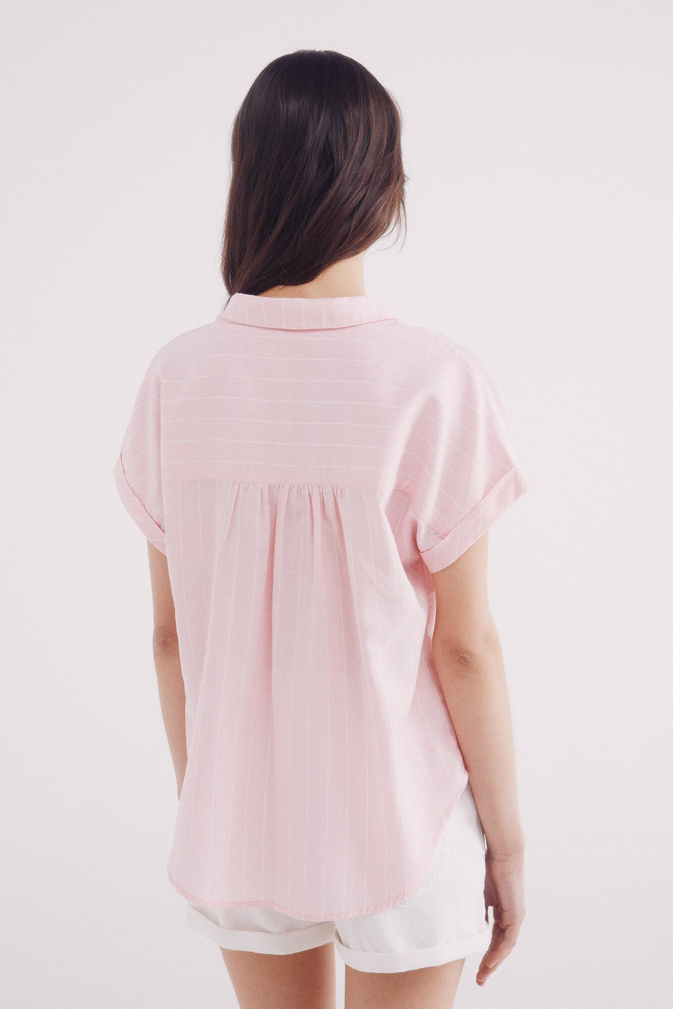 Springfield_Pink_Short Sleeve Oxford Shirt_6812685_71_05