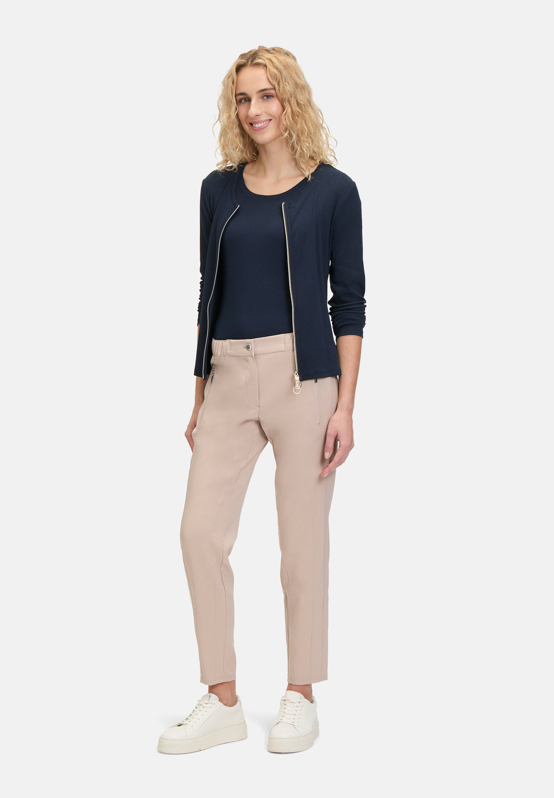 Stretch Trousers with Elastic Waistband_6815-1080_7316_01