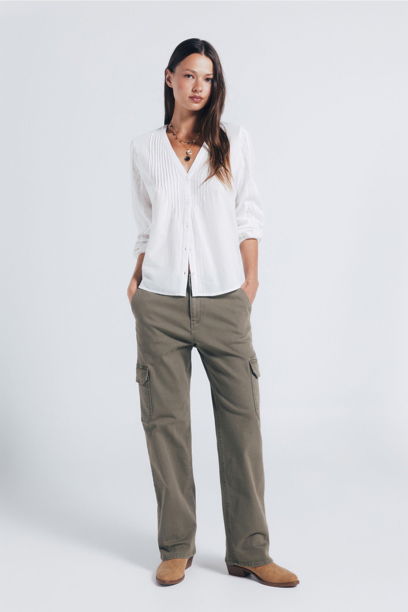 Springfield_Light_Khaki_Cotton Cargo Pants_6832079_94_01