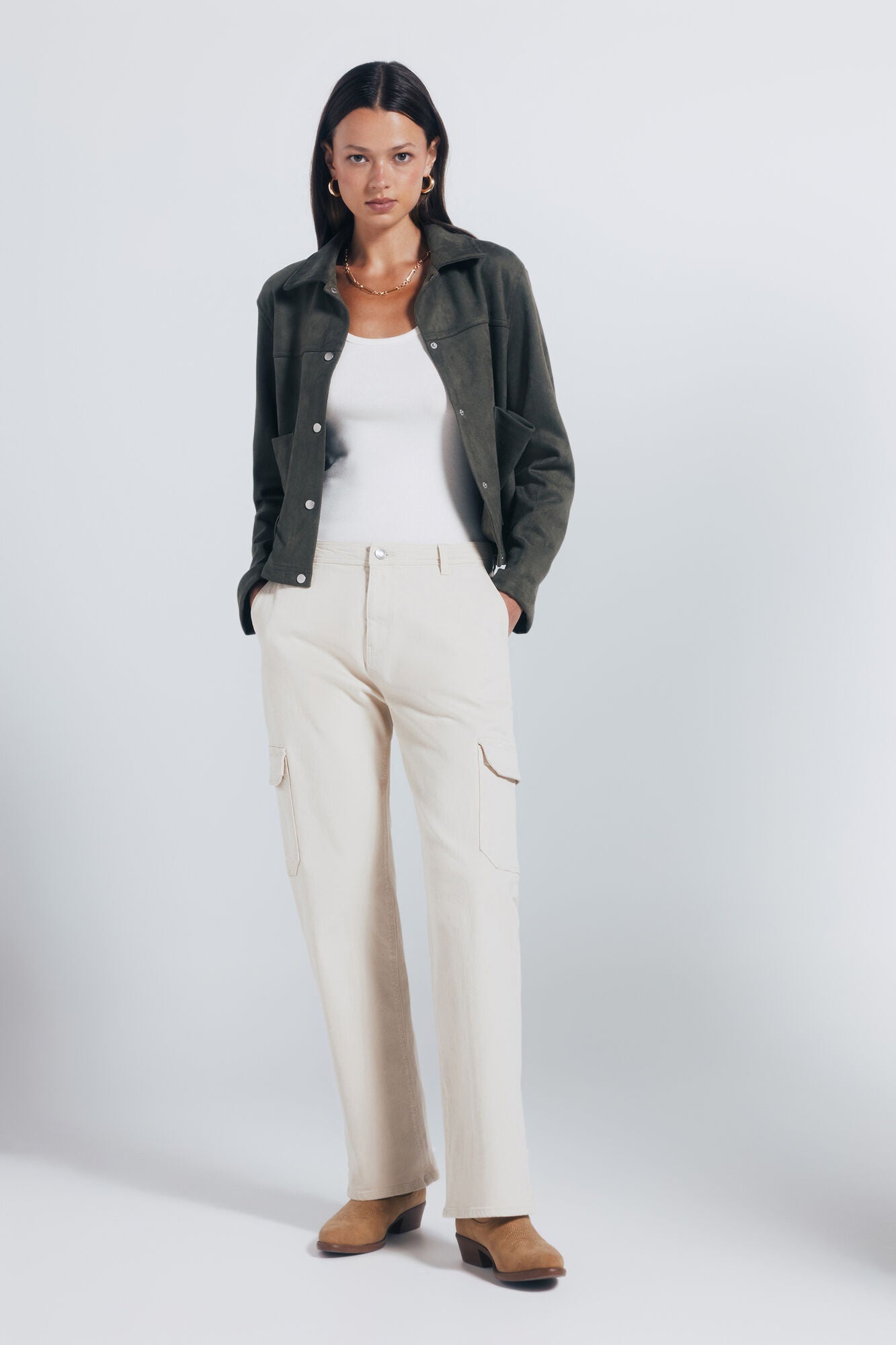 Springfield_Tan_Cotton Cargo Pants_6832081_33_01