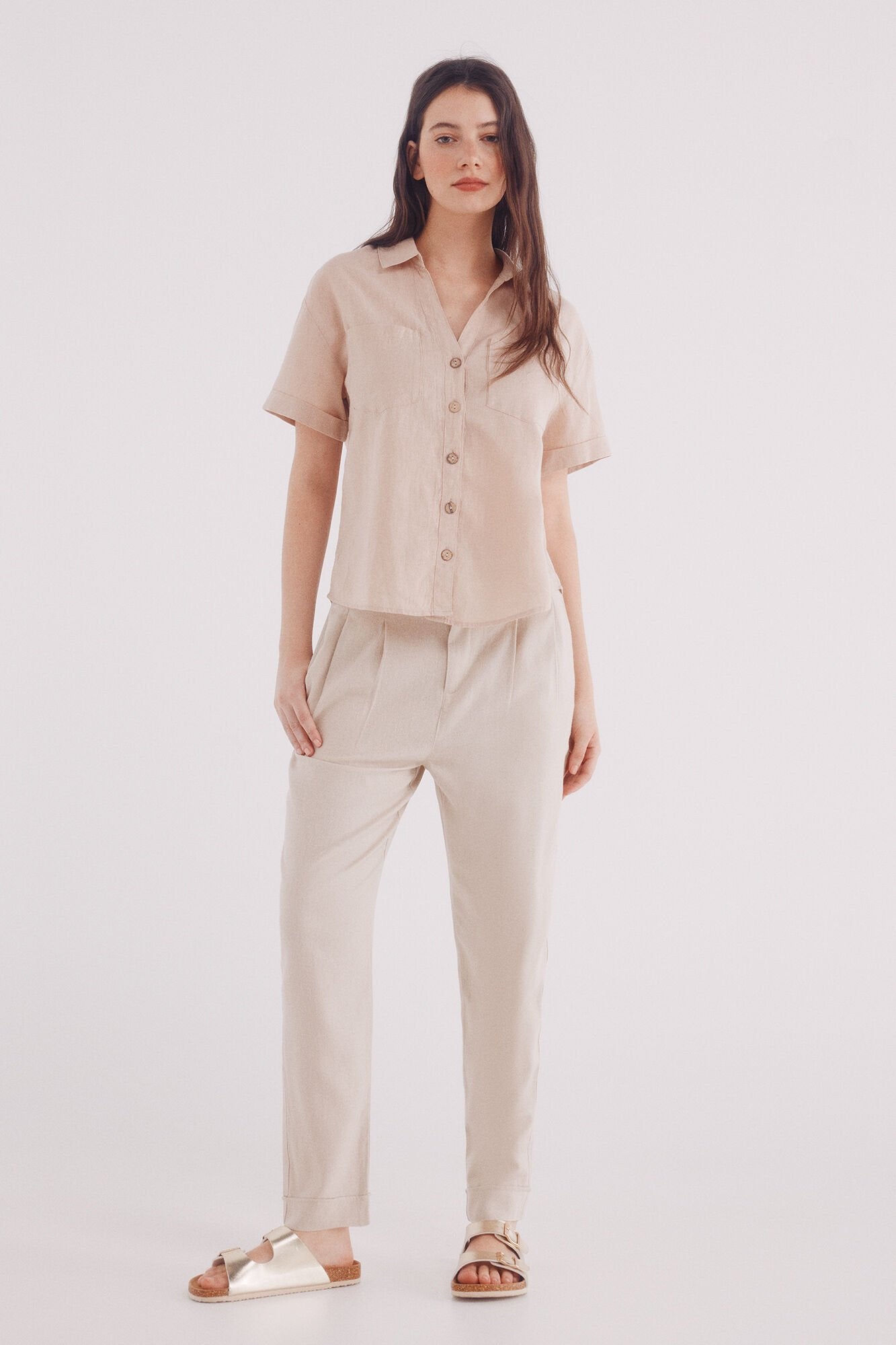 Springfield_Linen Pleated Trousers_6839205_56_01