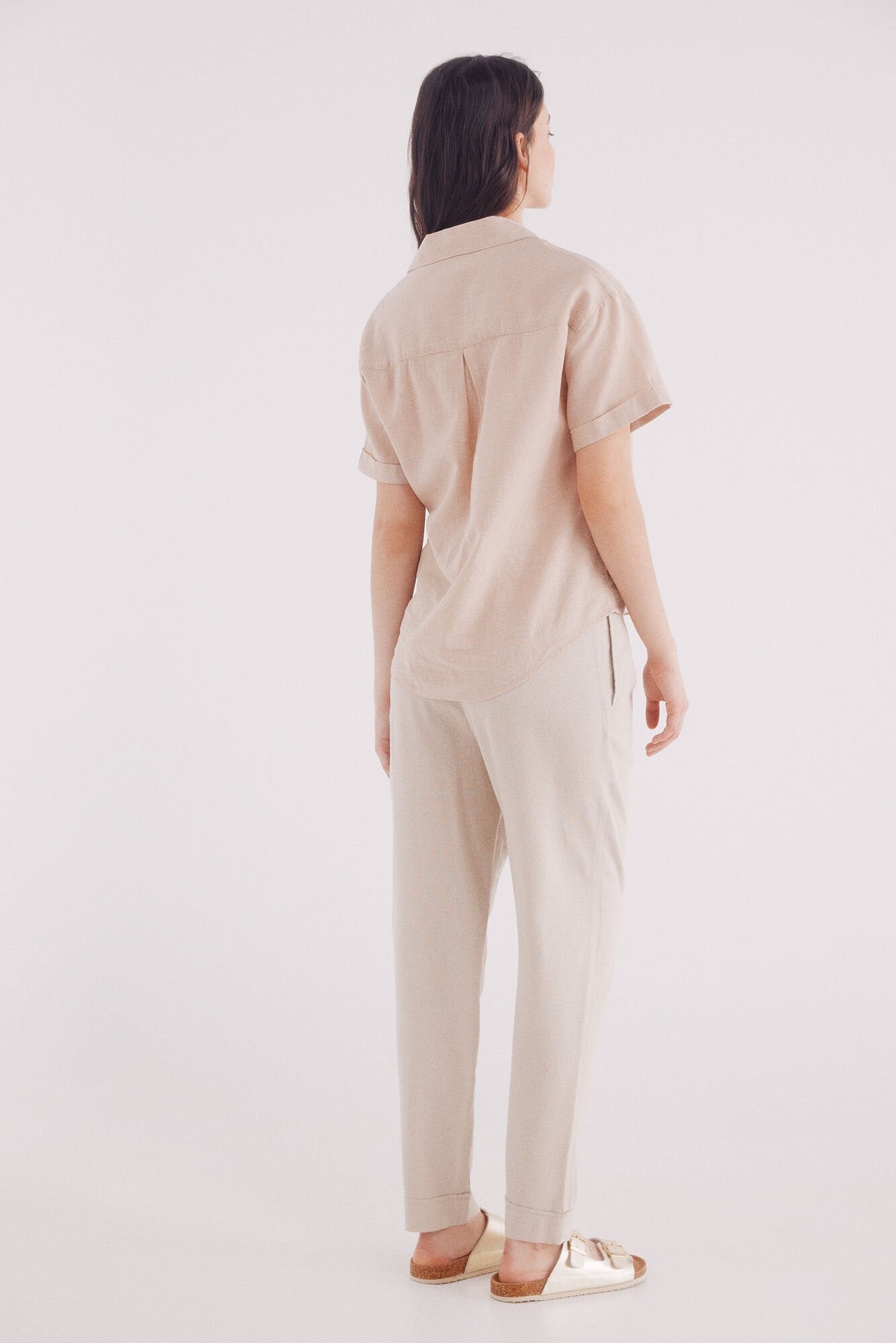 Springfield_Linen Pleated Trousers_6839205_56_05