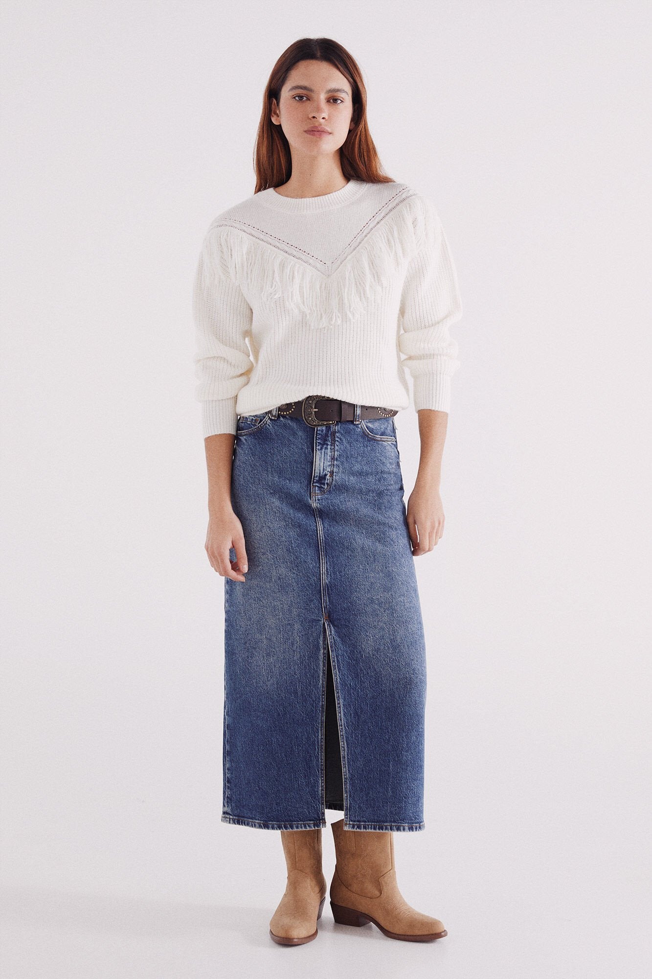 Springfield_Denim Midi Skirt_6889130_15_02