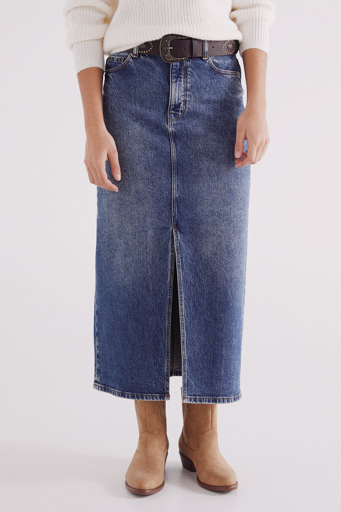 Springfield_Denim Midi Skirt_6889130_15_05