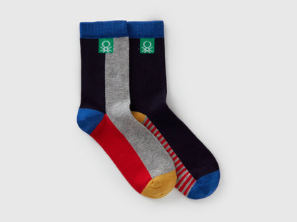 Benetton_Multi-color_Two Pairs of Patterned Socks_6AO30704F_902_01