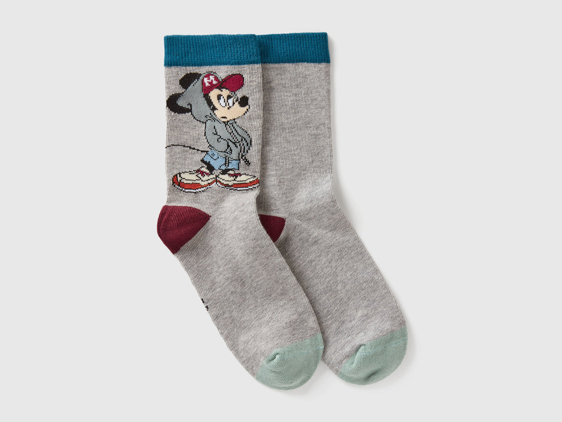 Benetton_Light Gray_©Disney Mickey Mouse Socks_6AO30704H_902_01