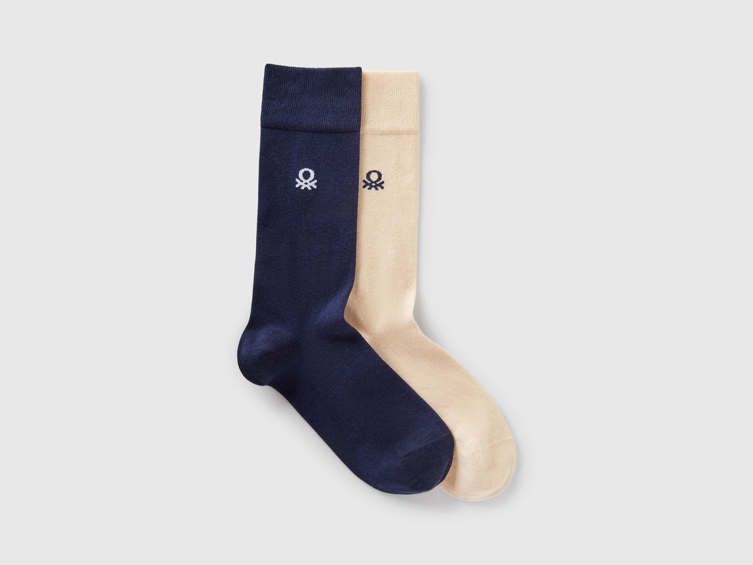 Benetton_Set of Two Pairs of High Socks_6AO427031_913_01