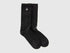 Benetton Black Men, Women Mid-Calf Terry Socks SKU: 6AO4V7006_100 Image 01