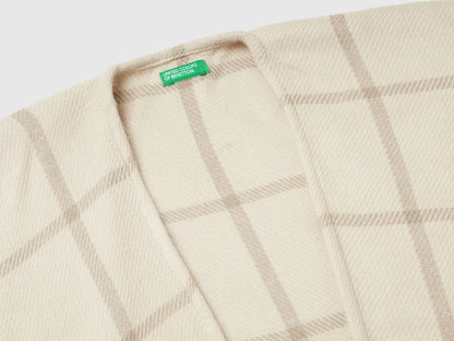Benetton_Light Gray_Check Jacquard Cloak_6DDWDU01V_911_07