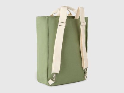 Benetton Military Green Men, Women Military Green Backpack Bag SKU: 6E0VVY02I_904 Image 02