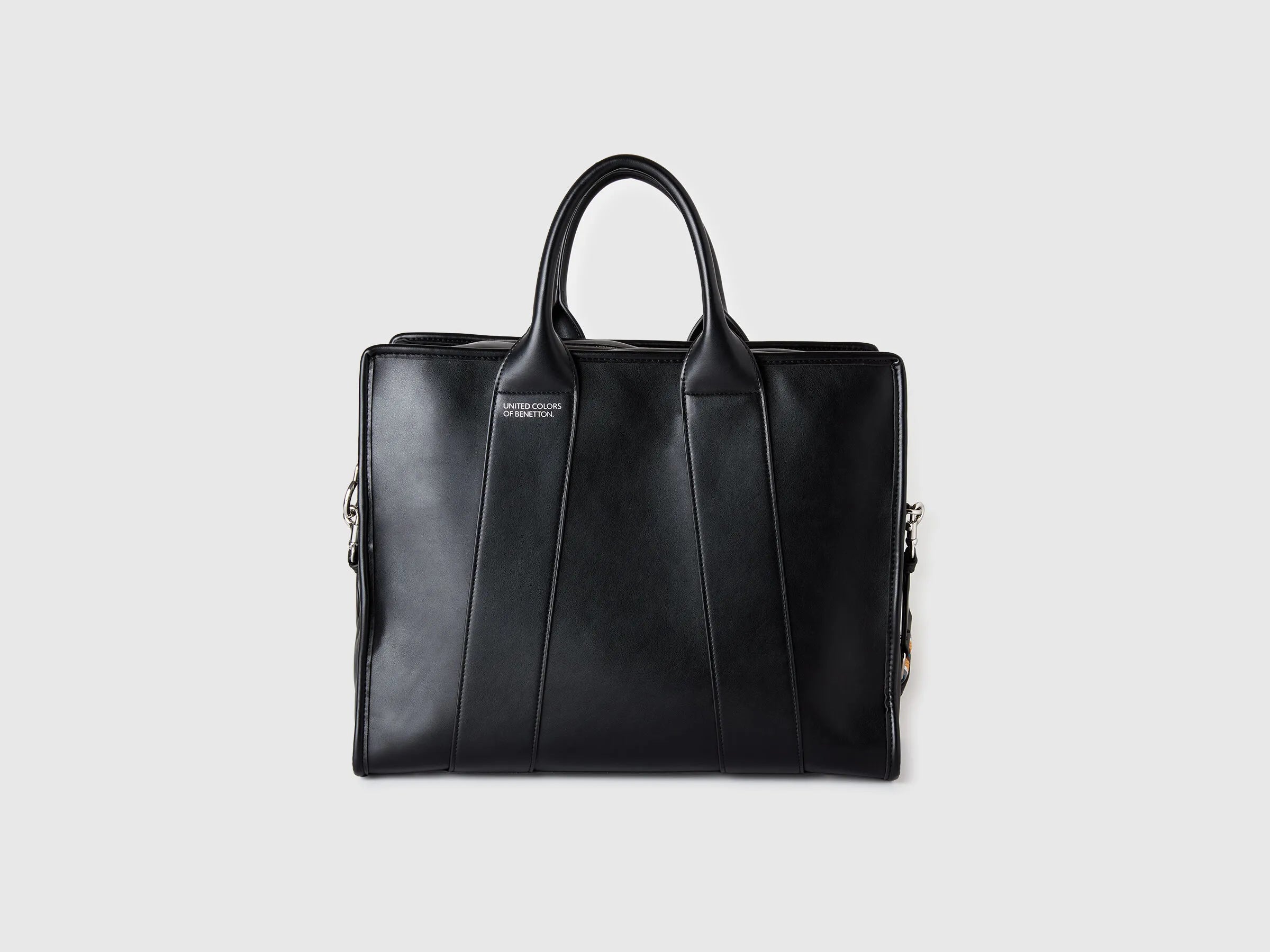 Benetton Black Women Maxi Tote Bag SKU: 6E9LVY011_100 Image 01