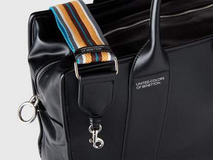 Benetton Black Women Maxi Tote Bag SKU: 6E9LVY011_100 Image 03