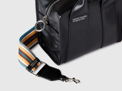 Benetton Black Women Medium Tote Bag SKU: 6E9LVY012_100 Image 03