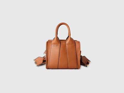 Benetton Camel Women Medium Tote Bag SKU: 6E9LVY012_2N2 Image 01