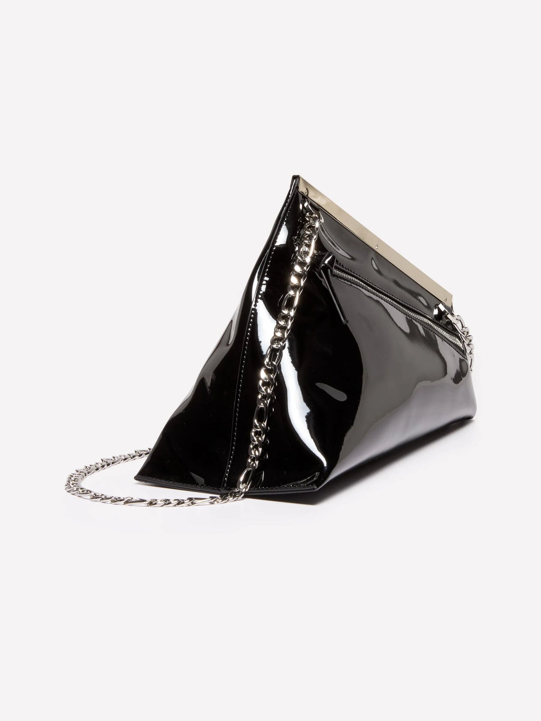 Sisley Black Women Painted Asymmetric Clutch SKU: 6FBHWY06A_700 Image 02