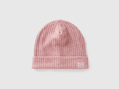 Benetton_Soft Pink_Hat in Stretch Viscose Blend_6FEECA027_12U_01