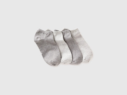 Benetton Gray Boys Set of Short Socks SKU: 6GRDR7002_902 Image 01
