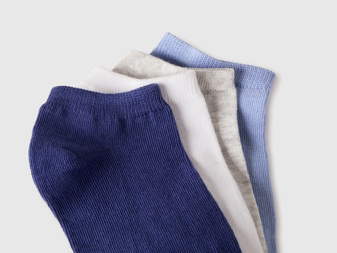 Benetton Multi-color Boys Set of Short Socks SKU: 6GRDR7002_905 Image 02