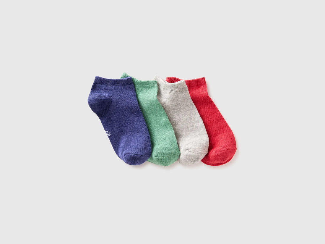 Benetton Multi-color Boys Set of Short Socks SKU: 6GRDR7002_907 Image 01