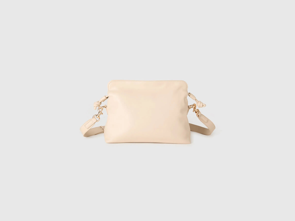 Benetton White Women Drawstring Pouch Bag SKU: 6IAWVY03P_903 Image 01