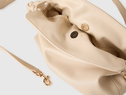Benetton White Women Drawstring Pouch Bag SKU: 6IAWVY03P_903 Image 03