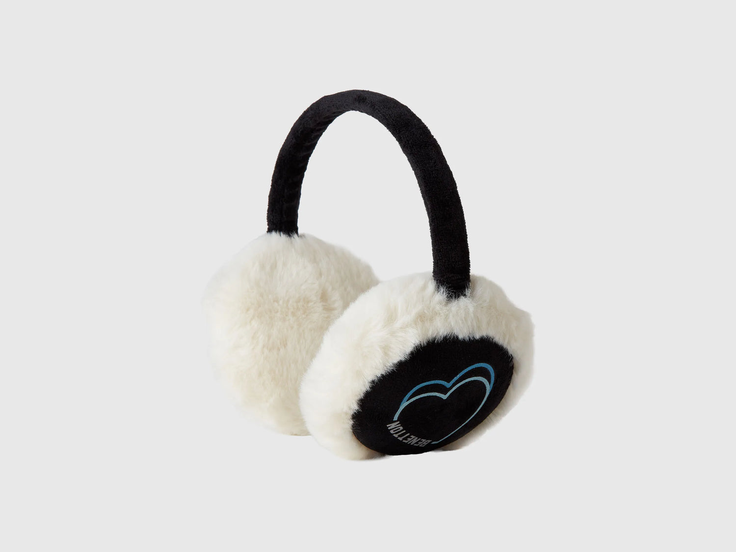 Benetton_Black_Earmuffs in Faux Fur_6K0ZC800U_100_02