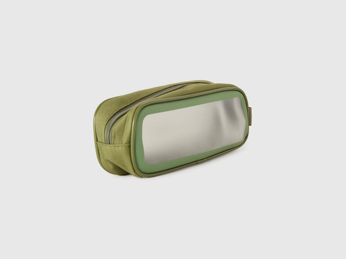 Benetton Military Green Men, Women Mini Military Green Beauty Case SKU: 6KYWVY022_905 Image 02