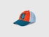 Benetton Orange Coral Boys Baseball Cap with Embroidery SKU: 6N3WRA00N_34Y Image 01