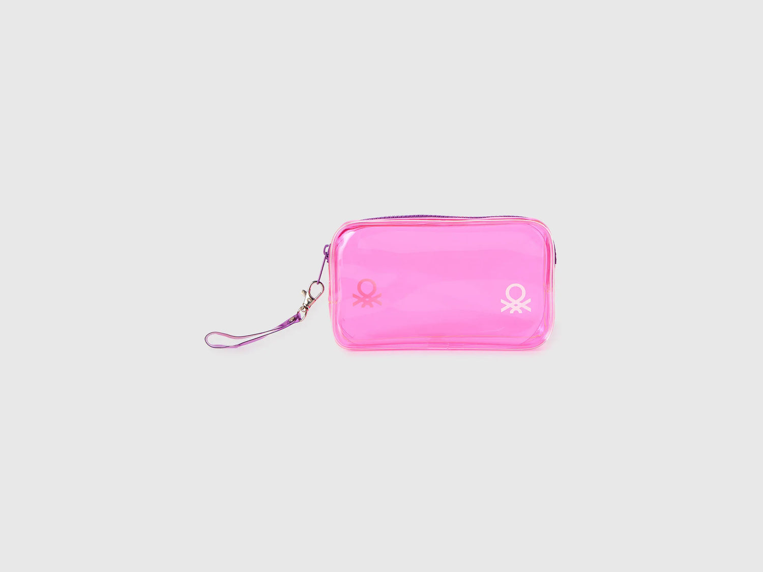 Benetton_Pink_Beauty Case in PVC with Logo_6OKDVY00F_40J_01