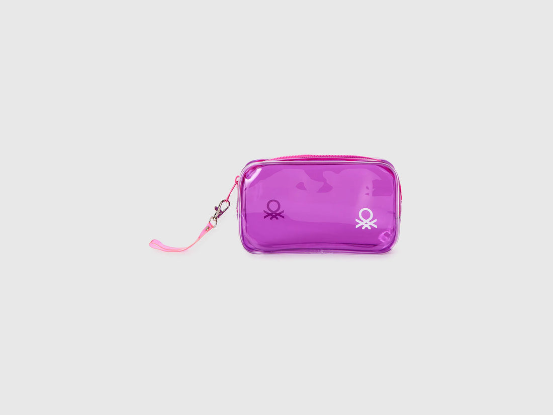 Benetton_Purple_Beauty Case in PVC with Logo_6OKDVY00F_40U_01