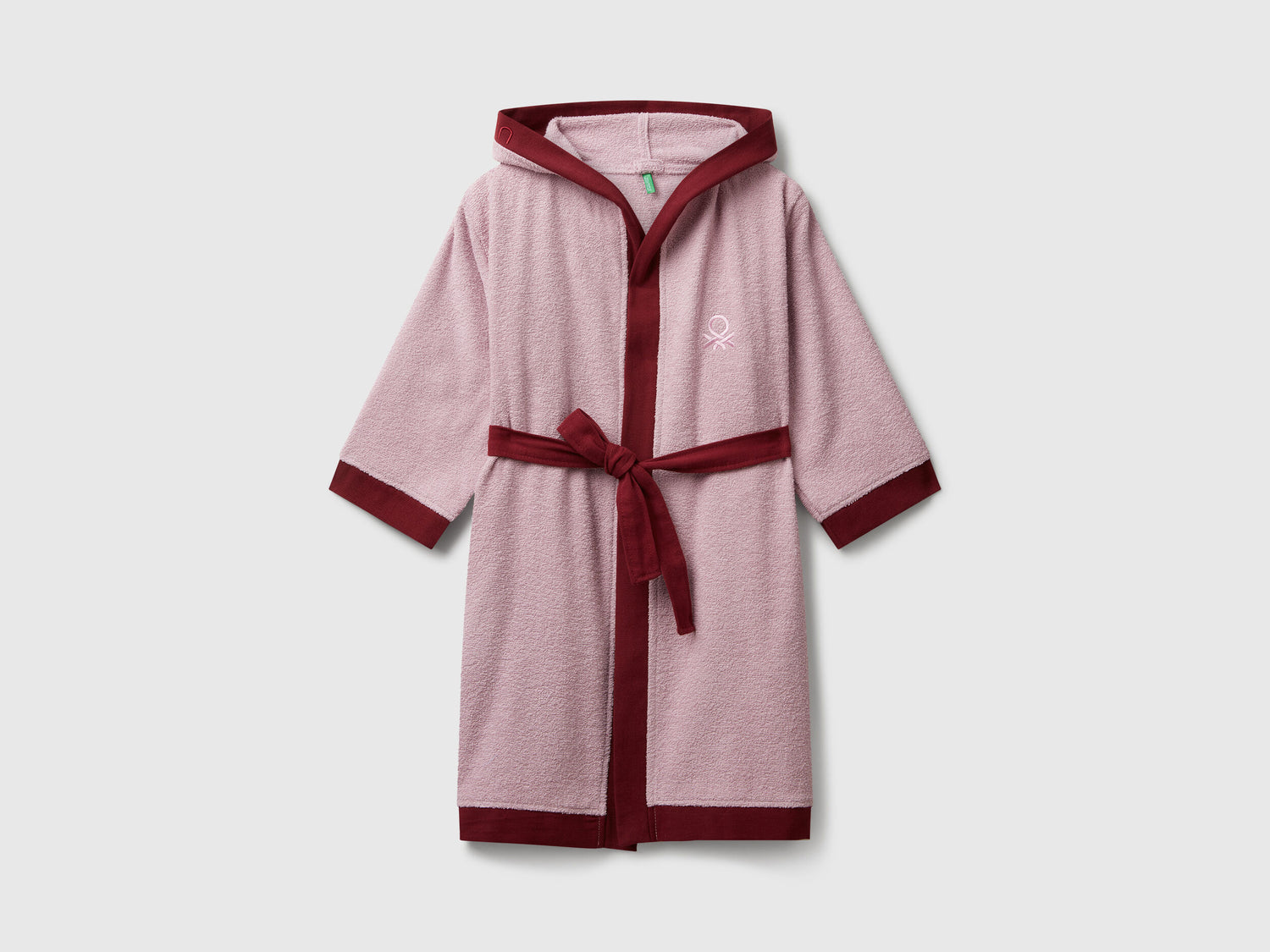 Benetton_Pink_Robe with Logo_6ORD0800R_901_01