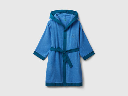 Benetton_Air Force Blue_Robe with Logo_6ORD0800R_902_01