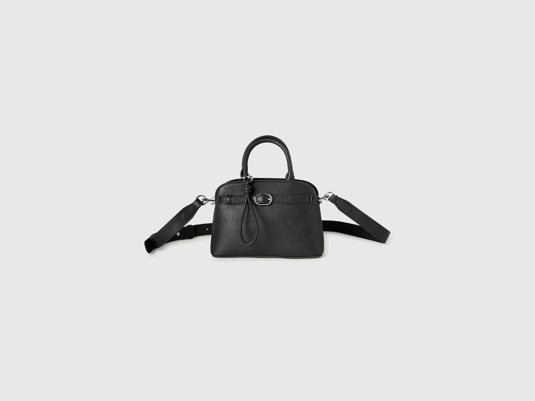 Benetton Black Women Mini Handbag with Shoulder Strap SKU: 6PPNVY03R_901 Image 01