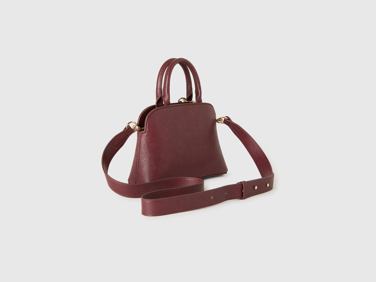 Benetton Burgundy Women Mini Handbag with Shoulder Strap SKU: 6PPNVY03R_902 Image 02