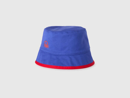 Benetton Bright Blue Boys Reversible Bucket Hat SKU: 6Q8RRA00K_03H Image 01