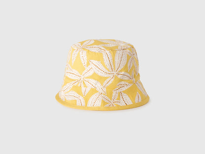 Benetton White Boys Reversible Bucket Hat SKU: 6Q8RRA00K_101 Image 02