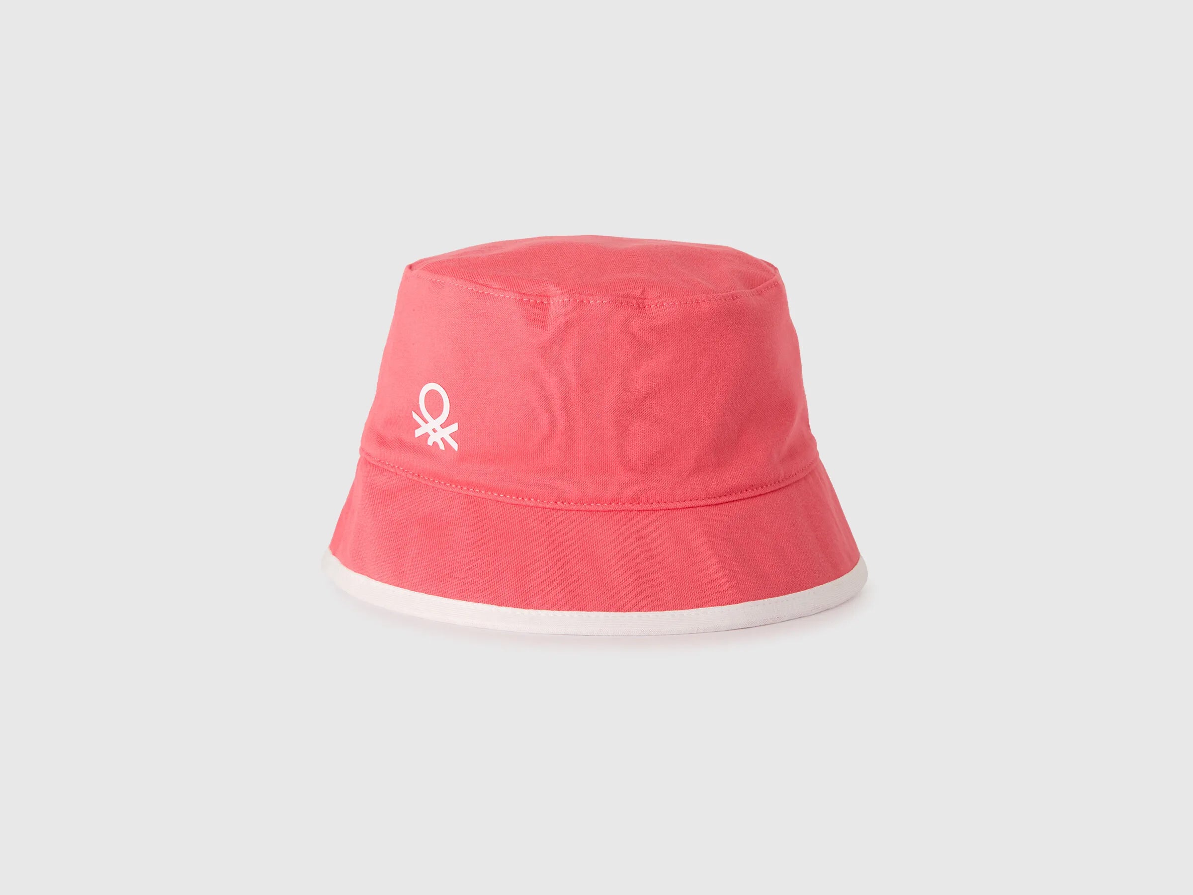 Benetton Orange Coral Boys Reversible Bucket Hat SKU: 6Q8RRA00K_35Q Image 01