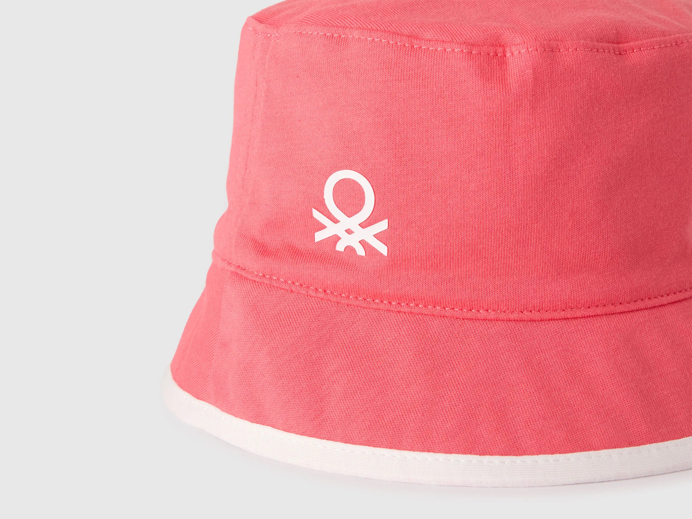 Benetton Orange Coral Boys Reversible Bucket Hat SKU: 6Q8RRA00K_35Q Image 03