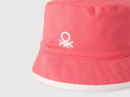 Benetton Orange Coral Boys Reversible Bucket Hat SKU: 6Q8RRA00K_35Q Image 03