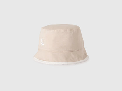 Benetton Creamy White Boys Reversible Bucket Hat SKU: 6Q8RRA00K_3C9 Image 01