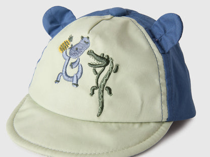 Benetton Light Green Boys, Girls Baseball Cap with Ears SKU: 6RLGRA00G_218 Image 03