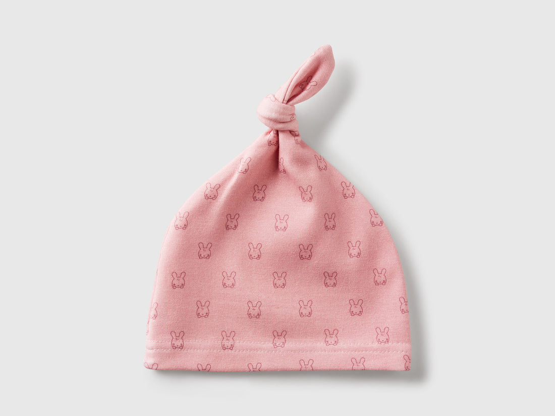 Benetton_Printed Hat with Knot_6SDFAA00V_61L_01