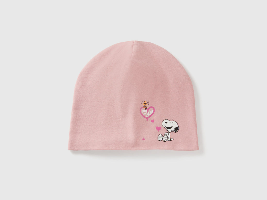Benetton_Soft Pink_Snoopy ©Peanuts Cap_6SPHGA01L_12U_01