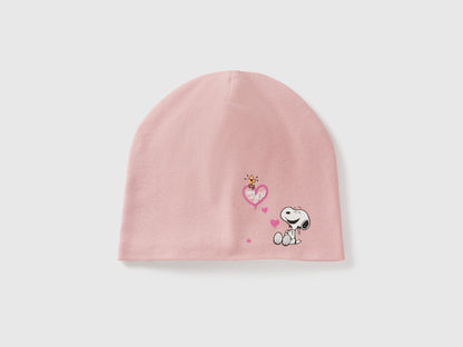 Benetton_Soft Pink_Snoopy ©Peanuts Cap_6SPHGA01L_12U_01