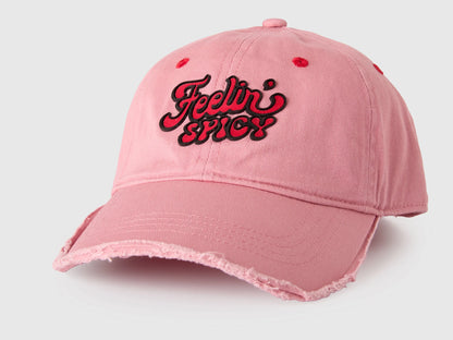 Benetton Pink Women Baseball Cap with 3D Application SKU: 6T86VA00D_901 Image 03