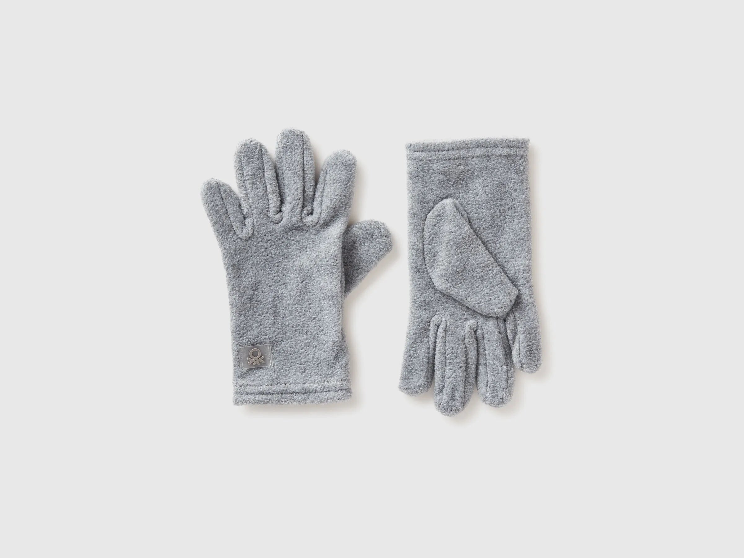 Benetton_Light Gray_Fleece Gloves_6U87CG007_501_01
