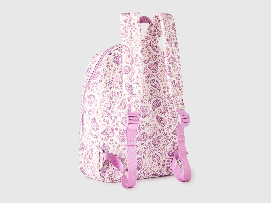 Benetton Violet Boys Patterned Backpack SKU: 6U8RRY009_914 Image 02